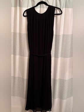 Banana Republic Factory Sleeveless Pleated Maxi Dress,
Black, Size L